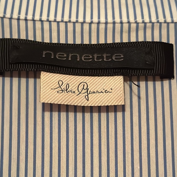 NENETTE Button Up Cotton Dress Bell Sleeves, Side-pockets Sz 42 Eu / 10 US EUC - Picture 6 of 9